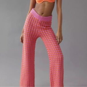 Urban Outfitters Vibrant Knit Wide Leg Pants